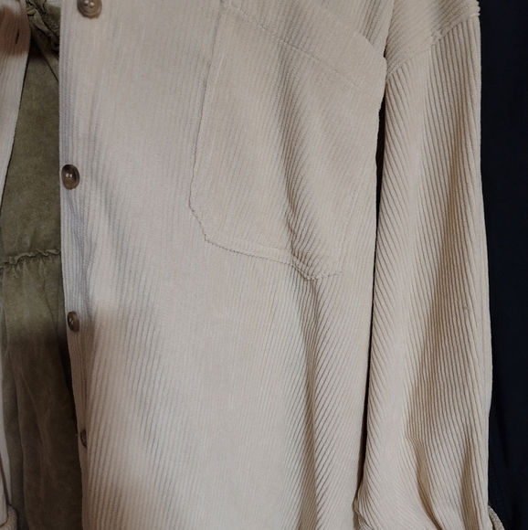 Cream Corduroy Button Down - Picture 3 of 7